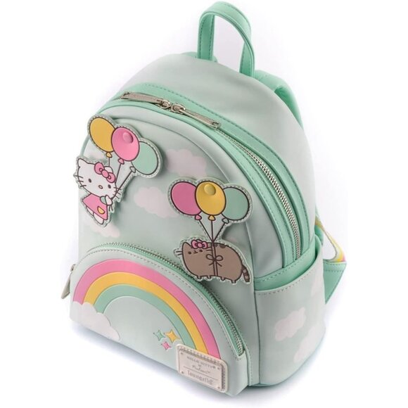 Loungefly Hello Kitty Balloons Rainbow Double Strap Shoulder Bag Purse - NWT main image 5